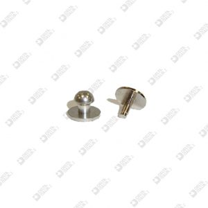 2044/P PRESSURE STUD 8X6 BALL 5 WITH MALE 8X5 BRASS