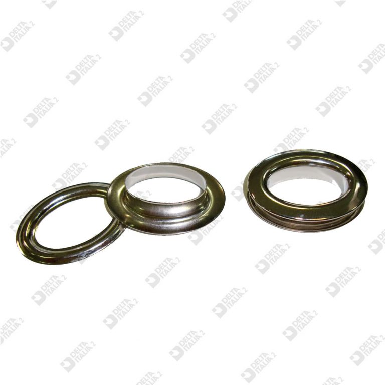 Fissaggi Nichelati 10 Occhielli Ovali In Ottone Nichelato 17x11 Mm - Per Teloni, Camion, Teli, Resistenti Alla Ruggine Occhielli Metallici Antiruggine Per Esterni - Foto 8