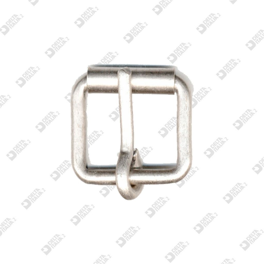 QUARKZMAN Fibbia a Rullo in Metallo, 4pz 0,98 Pollici Fibbia Cintura ad Ardiglione Singolo Fibbie a Barra Centrale Quadrata per Accessori di Artigianato in Pelle, Nero