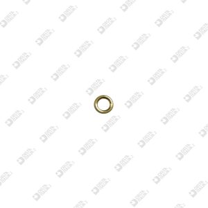 65034/ 6 TURNED ROUND RING 6X 2 ECOBRASS