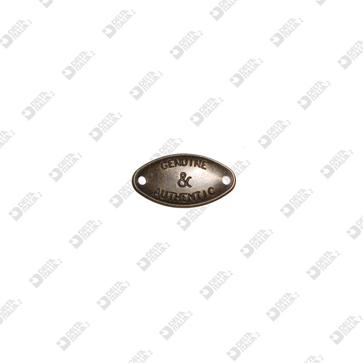 2633 TARGHETTA 29X15 ” GENUINE & AUTENTIC ” FERRO